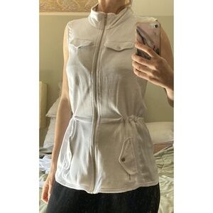 Armani Exchange A|X, Women's Sleeveless Mockneck Vest with Drawstring Waist (S)